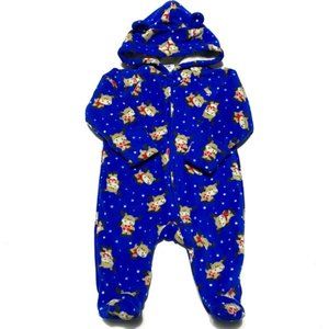 Garanimals Infant Reindeer Faux Fur & Fleece Footie PJs